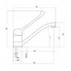 Deante Vital bateria zlewozmywakowa chrom BDS 060C
