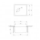 Deante Egeria zlewozmywak podblatowy 1-komorowy satynowy ZPE 010A