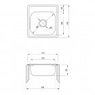Deante Mercato zlewozmywak 1-komorowy 41x44 cm dekor ZHM 3100
