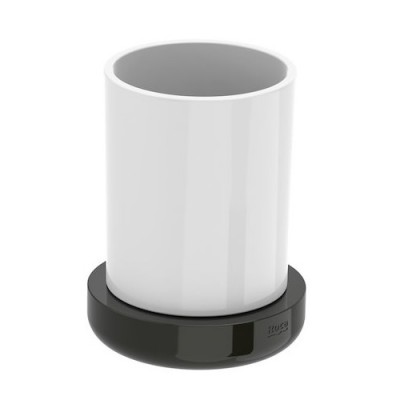 Roca Tempo kubek szkło/titanium black A817022022