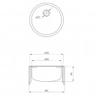 Deante Twist zlewozmywak 1-komorowy okrągły 42 cm satyna ZHC 0803