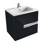 Roca Victoria Nord zestaw łazienkowy 60 cm z szufladami czarny połysk A851507351
