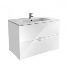 Roca Victoria Nord zestaw łazienkowy 80 cm z szufladami biały połysk A851508806