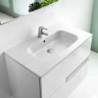 Roca Victoria Nord zestaw łazienkowy 80 cm z szufladami biały połysk A851508806