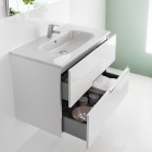 Roca Victoria Nord zestaw łazienkowy 80 cm z szufladami biały połysk A851508806