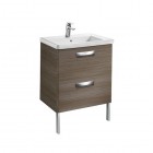 Roca Gap-N Unik szafka podumywalkowa 60 cm z 2 szufladami teak A851467456