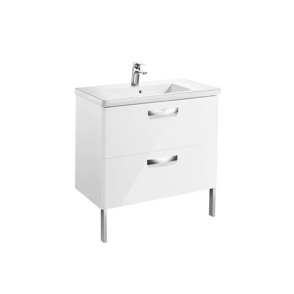 Roca Gap-N Unik szafka podumywalkowa 80 cm z 2 szufladami biały połysk A851465806