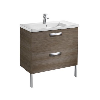 Roca Gap-N Unik zestaw łazienkowy 80 cm z 2 szufladami teak A851468456