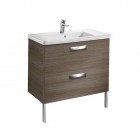 Roca Gap-N Unik szafka podumywalkowa 80 cm z 2 szufladami teak A851468456