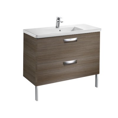 Roca Gap-N Unik zestaw łazienkowy 100 cm z 2 szufladami teak A851469456