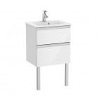 Roca Gap-N Compacto Unik zestaw łazienkowy 50 cm z 2 szufladami biały połysk A851494806