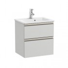 Roca Gap-N Compacto Unik zestaw łazienkowy 50 cm z 2 szufladami jasny szary mat A851494447