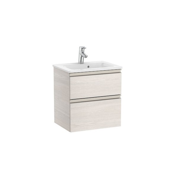 Roca Gap-N Compacto Unik zestaw łazienkowy 50 cm z 2 szufladami jesion nordic A851494434