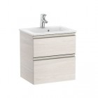 Roca Gap-N Compacto Unik zestaw łazienkowy 50 cm z 2 szufladami jesion nordic A851494434