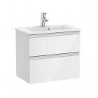 Roca Gap-N Compacto Unik zestaw łazienkowy 60 cm z 2 szufladami biały połysk A851495806