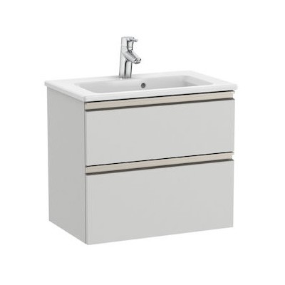 Roca Gap-N Compacto Unik zestaw łazienkowy 60 cm z 2 szufladami jasny szary mat A851495447