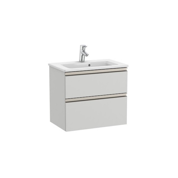 Roca Gap-N Compacto Unik zestaw łazienkowy 60 cm z 2 szufladami jasny szary mat A851495447