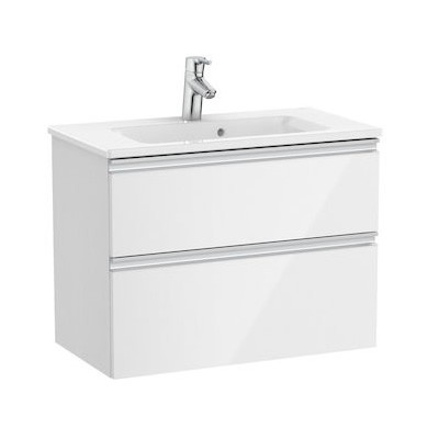 Roca Gap-N Compacto Unik zestaw łazienkowy 70 cm z 2 szufladami biały połysk A851496806