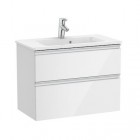 Roca Gap-N Compacto Unik zestaw łazienkowy 70 cm z 2 szufladami biały połysk A851496806