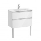 Roca Gap-N Compacto Unik zestaw łazienkowy 70 cm z 2 szufladami biały połysk A851496806