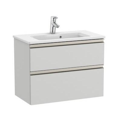 Roca Gap-N Compacto Unik zestaw łazienkowy 70 cm z 2 szufladami jasny szary mat A851496447
