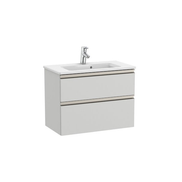 Roca Gap-N Compacto Unik zestaw łazienkowy 70 cm z 2 szufladami jasny szary mat A851496447