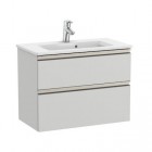 Roca Gap-N Compacto Unik zestaw łazienkowy 70 cm z 2 szufladami jasny szary połysk A851496447