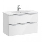 Roca Gap-N Compacto Unik zestaw łazienkowy 80 cm z 2 szufladami biały połysk A851497806