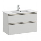 Roca Gap-N Compacto Unik zestaw łazienkowy 80 cm z 2 szufladami jasny szary mat A851497447