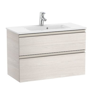 Roca Gap-N Compacto Unik zestaw łazienkowy 80 cm z 2 szufladami jesion nordic A851497434
