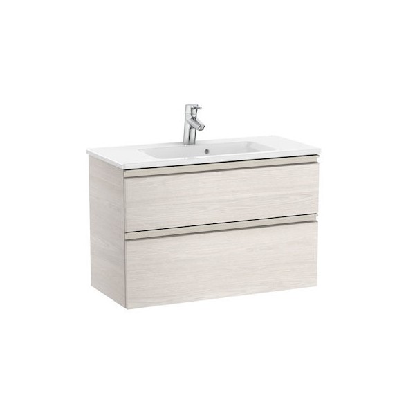 Roca Gap-N Compacto Unik zestaw łazienkowy 80 cm z 2 szufladami jesion nordic A851497434