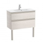 Roca Gap-N Compacto Unik zestaw łazienkowy 80 cm z 2 szufladami jesion nordic A851497434