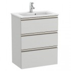 Roca Gap-N Compacto Unik zestaw łazienkowy 80 cm z 3 szufladami jasny szary mat A851498447