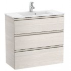 Roca Gap-N Compacto Unik zestaw łazienkowy 80 cm z 3 szufladami jesion nordic A851499434