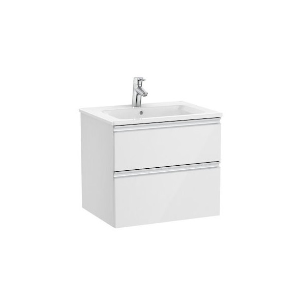Roca Gap-N Unik zestaw łazienkowy 60 cm z 2 szufladami biały połysk A851476806