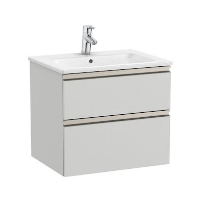 Roca Gap-N Unik zestaw łazienkowy 60 cm z 2 szufladami jasny szary mat A851476447