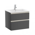 Roca Gap-N Unik zestaw łazienkowy 60 cm z 2 szufladami antracyt połysk A851476153