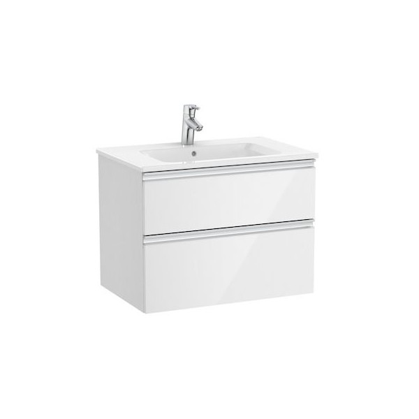 Roca Gap-N Unik zestaw łazienkowy 70 cm z 2 szufladami biały połysk A851477806