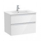 Roca Gap-N Unik zestaw łazienkowy 70 cm z 2 szufladami biały połysk A851477806