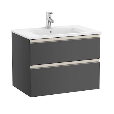 Roca Gap-N Unik zestaw łazienkowy 70 cm z 2 szufladami antracyt połysk A851477153