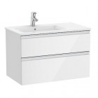 Roca Gap-N Unik zestaw łazienkowy 80 cm z 2 szufladami biały połysk A851479806
