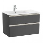 Roca Gap-N Unik zestaw łazienkowy 80 cm z 2 szufladami antracyt połysk A851479153