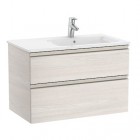 Roca Gap-N Unik zestaw łazienkowy 80 cm z 2 szufladami jesion nordic prawy A851480434