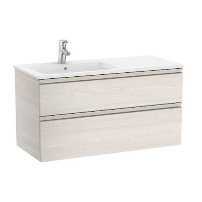 Roca Gap-N Unik zestaw łazienkowy 100 cm z 2 szufladami jesion nordic lewy A851481434