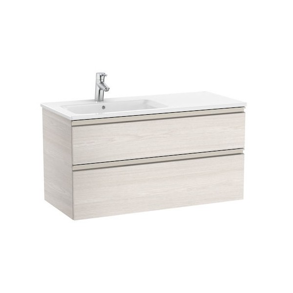 Roca Gap-N Unik zestaw łazienkowy 100 cm z 2 szufladami jesion nordic lewy A851481434