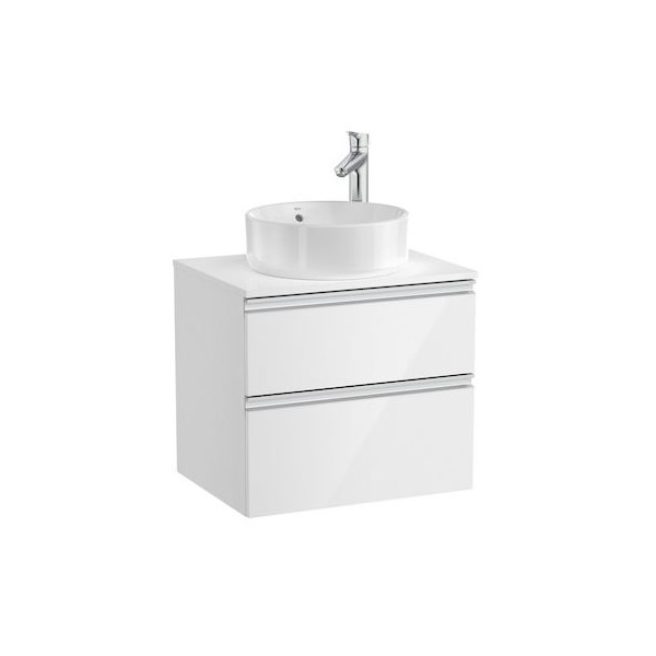 Roca Gap-N szafka podumywalkowa 60 cm z 2 szufladami biały połysk A851500806
