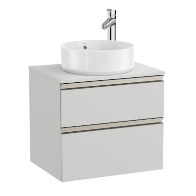 Roca Gap-N szafka podumywalkowa 60 cm z 2 szufladami jasny szary mat A851500447