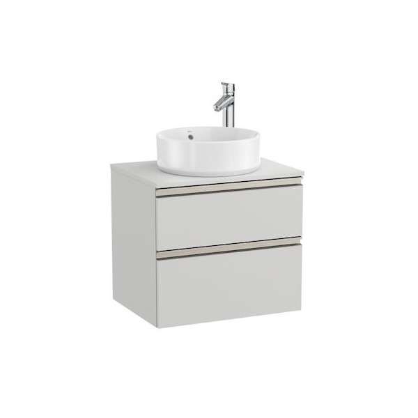 Roca Gap-N szafka podumywalkowa 60 cm z 2 szufladami jasny szary mat A851500447
