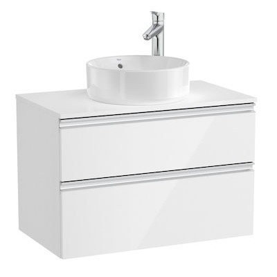 Roca Gap-N szafka podumywalkowa 80 cm z 2 szufladami biały połysk A851501806