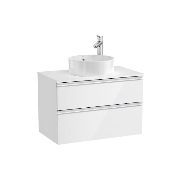 Roca Gap-N szafka podumywalkowa 80 cm z 2 szufladami biały połysk A851501806